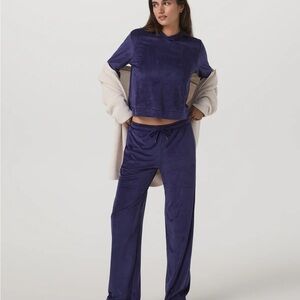NWT Vuori Haven Wide Leg Stellar Sky  Royal Blue Sweatpants